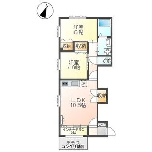 東京都八王子市北野町【アパート】の間取り