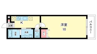 大阪府豊中市宮山町2【アパート】の間取り