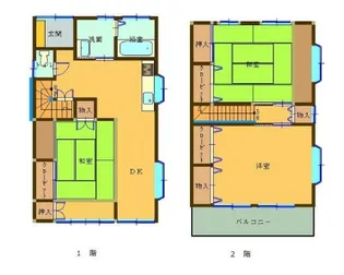 静岡県浜松市中央区舞阪町舞阪【一戸建】の間取り