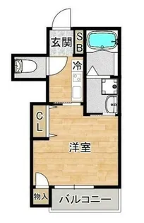 フェリーチェ谷保【4階】の間取り