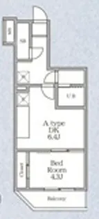 ラヴィエール錦糸公園【7階】の間取り