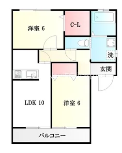リラファルチェA棟【2階】の間取り