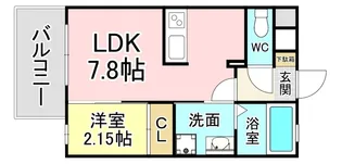 福岡県北九州市小倉北区古船場町【マンション】の間取り