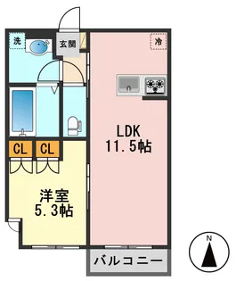 東京都江戸川区本一色3【マンション】の間取り
