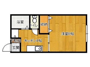 エクセレント桐A【1階】の間取り