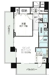 デ・リード錦糸町【6階】の間取り