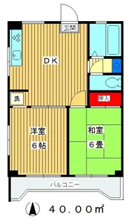 木口マンション【3階】の間取り