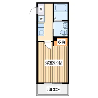 神奈川県相模原市中央区共和1【アパート】の間取り