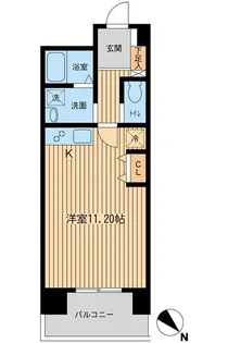 東京都港区六本木3【マンション】の間取り