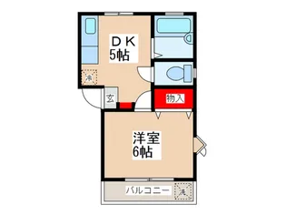 ハビテーション国立A【2階】の間取り