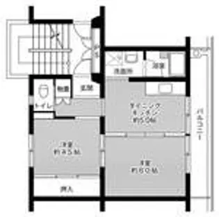 ビレッジハウス烏山 2号棟【4階】の間取り