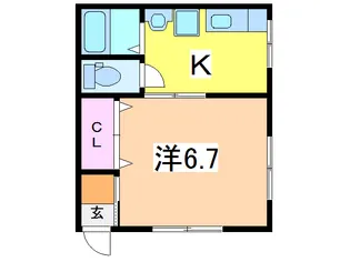メゾン小川【1階】の間取り