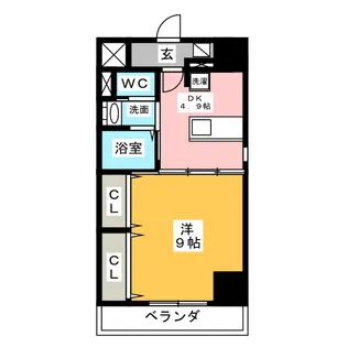 ジャスミンプラザII【4階】の間取り