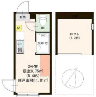 ハーモニーテラス中十条IV【2階】の間取り