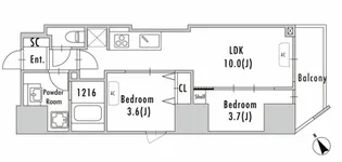 GRAN PASEO 蔵前II【10階】の間取り
