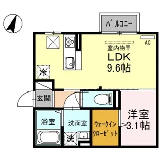 マーベラス【1階】の間取り
