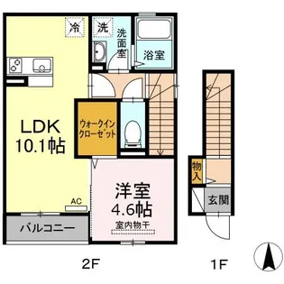 ヴェルエクセラン【2階】の間取り