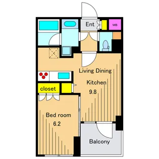 サンセリテ鞠子【5階】の間取り