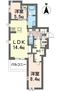 リリエート本太【3階】の間取り
