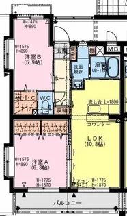arietta(アリエッタ)【2階】の間取り