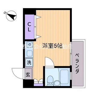 マンション松貫【1階】の間取り
