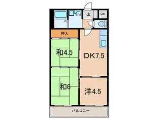 山神ビル【3階】の間取り