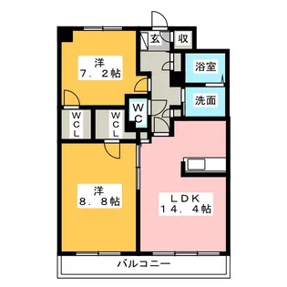 MapleI【4階】の間取り