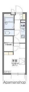 レオパレスマーブルパレス【1階】の間取り