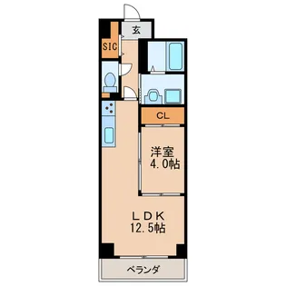 Primal千種stelo【4階】の間取り