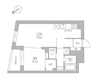 J リヴェール武蔵小山WEST【1階】の間取り