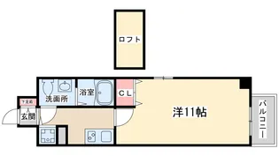 セレブコート梅田【6階】の間取り
