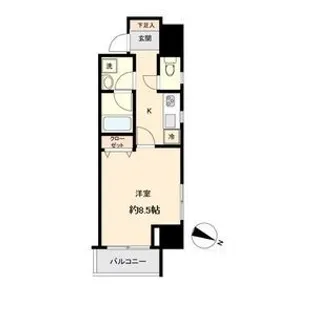 KDX定禅寺通レジデンス【8階】の間取り