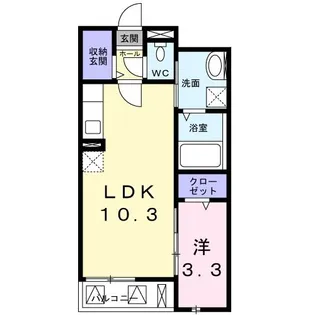 プランドール高槻【3階】の間取り
