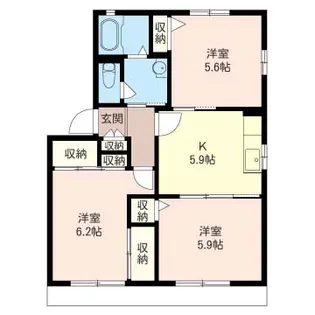 Castle Hase A【1階】の間取り