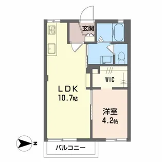 グランメール大坂 B【2階】の間取り