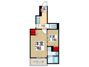 プルメリアC【1階】の間取り