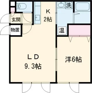 アイリス6・1【1階】の間取り