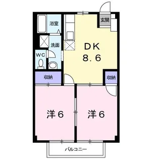 カーサハル美【2階】の間取り