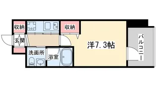 イノセント堂山【2階】の間取り