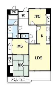 メロディーハイム徳島【10階】の間取り