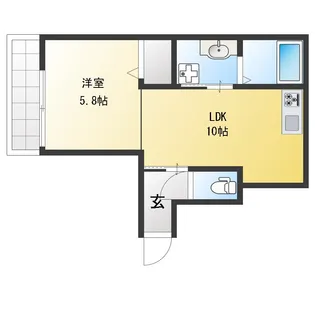カサ・モンテ【1階】の間取り