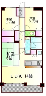 ルピナス鶴川サウスステージ【4階】の間取り