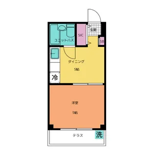 コーポ佐野【1階】の間取り