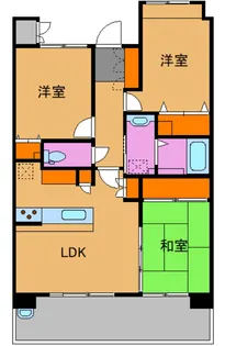 ヴァンデュール新倉敷駅前【5階】の間取り