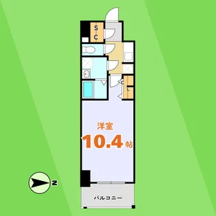S-RESIDENCE岐阜駅【3階】の間取り