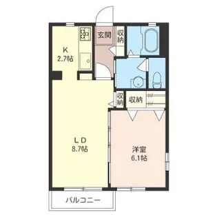 クレストA【2階】の間取り