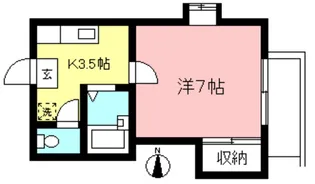 カーサ竹内II【1階】の間取り