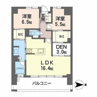 サーパス表町グランゲート【12階】の間取り