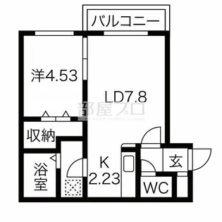 AYA HiLLS(エイワイエー ヒルズ)【4階】の間取り