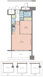 プレジオ西宮今津【5階】の間取り